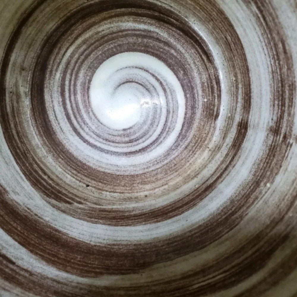 Vintage SANTA ANITA WARE VRENI Coffee Pot Yellow & Brown Swirl. - Picture 7 of 8